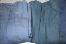 壱日2070 ウールの男の着物１０着セットК紺・藍瑠璃・亀甲・厚地 サイズいろいろです_画像3