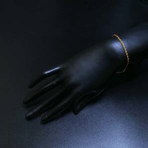 金ブレスレット k18 刻印 ゴールド ネックレス ブレスレット バングル Gold bangle bracelet 321の画像1