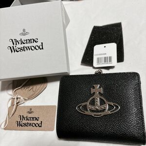 ヴィヴィアン ウエストウッド 二つ折り財布 財布 レディース 小銭入れ ブラック Vivienne Westwood