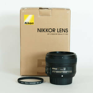 [美品｜フィルター付] Nikon AF-S NIKKOR 50mm F1.8G / ニコンFマウント / フルサイズ