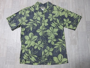 [ бесплатная доставка!]* Good дизайн!{90*s Vintage!} Гаваи производства![Cooke Street][ хлопок 100%] гавайская рубашка Hawaiian рубашка *S