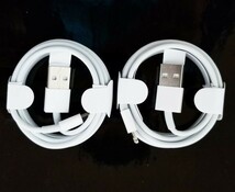 2本入り 期間限定 純正品質 iPhone 充電ケーブル 充電器 コード lightning cable USBケーブル 長さ 約1M アイフォン充電 丸型 送料無料_画像1