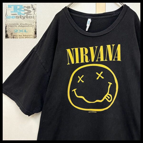 メキシコ製 ニルバーナtシャツ Nirvana tシャツ teestyled 00s ビンテージ Tシャツ ロックtシャツ