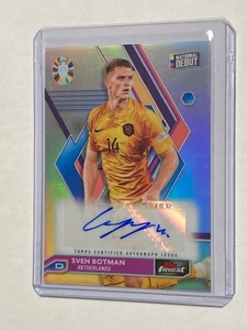 2024 Topps Euro Finest Autograph Sven Botman スヴェン・ボトマン 直筆サインカード