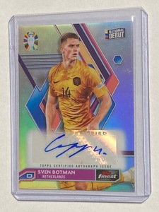 2024 Topps Euro Finest Autograph Sven Botman スヴェン・ボトマン 直筆サインカード #1