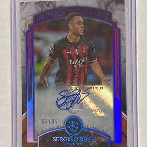 2022-23 Topps UEFA Museum Collection Autograph Sergino Dest /99 セルジーニョ・デスト 直筆サインカードの画像1