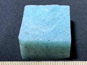 天河石 Microcline 微斜長石・１・38g（モザンビーク産鉱物標本）