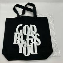 新品 GOD BLESS YOU EXAMPLE Canvas Tote Bag Black イグザンプル ゴッドブレスユー キャンバス トートバッグ F547_画像1