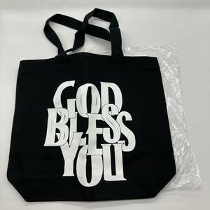 新品 GOD BLESS YOU EXAMPLE Canvas Tote Bag Black イグザンプル ゴッドブレスユー キャンバス トートバッグ F547