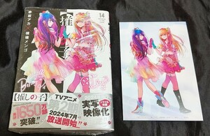 新品未開封 赤坂アカ 横槍メンゴ 推しの子 14 巻 + 特典 イラストカード 最新刊 2024/04/18発売