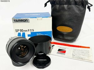★TAMRON タムロン SP 90mm 1:2.5 Nikon AI ニコン用 一眼レフ カメラ レンズ フード ケース 説明書 箱付 16433O15-10
