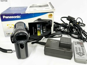 ★Panasonic パナソニック HDC-SD7 デジタルハイビジョン ビデオカメラ 付属品 説明書 箱付 通電可能 ジャンク 16377O8-10