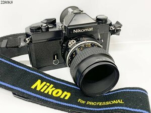 ★シャッターOK◎ Nikon ニコン Nikomat ニコマート FT2 Micro-NIKKOR 55mm 1:2.8 一眼レフ フィルムカメラ ボディ レンズ 現状品 2280K8-9