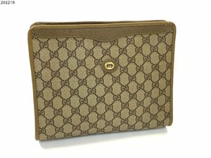 ★GUCCI グッチ GGプラス クラッチバッグ セカンドバッグ ポーチ GG柄 97.01.038 オールドグッチ ヴィンテージ レディース メンズ 2022T8-6