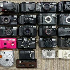 ★部品取りに◎ コンパクトカメラ フィルム デジタル 大量 おまとめ セット CANON/PENTAX/OLYMPUS/MINOLTA/KONICA etc.. 16490O15.の画像1