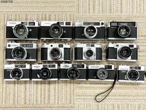 ★部品取りに◎ レンジファインダー フィルムカメラ 13台 大量 おまとめ セット CANON/YASHICA/MAMIYA/KONICA/OLYMPUS 16587O5-14