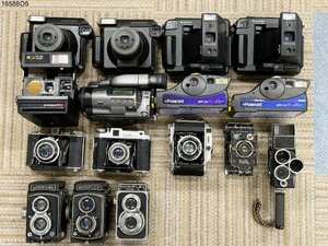 ★部品取りに◎ 二眼レフ ポラロイド 8ミリ 蛇腹カメラ ビデオカメラ まとめ売り RICOHFLEX/FOTORAMA/OLYMPUS SIX etc.. 16588O5.