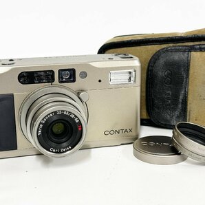 ★CONTAX コンタックス T VS Carl Zeiss Vario Sonnar 3.5-6.5/28-56 T* コンパクトカメラ データバック 通電可能 ジャンク 16595O5-12の画像1