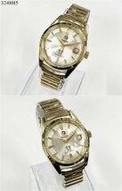 ★稼働品◎ RADO ラドー Golden Horse ゴールデンホース 11674/1 30石 自動巻き デイト 3針 ゴールド メンズ 腕時計 3248H5-18_画像6