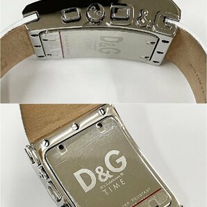 ★ D＆G ドルチェ＆ガッパーナ TIME タイム クォーツ クロノグラフ シルバー ホワイト文字盤 メンズ 腕時計 純正ベルト 3286H13-14の画像3