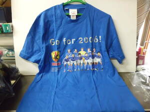 令ろ280な-7/半袖Tシャツ　KIRIN　adidas　JFA　Go for 2006　Lサイズ　青