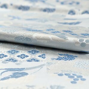 【和遊館】OFH765 仕立付！西陣『陰山織物』謹製「藍色の美」高級袋帯の画像3