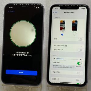 4307: 美品 iPhone11 64GB パープル SIMフリー バッテリー100% 箱付属品付 保証付の画像6