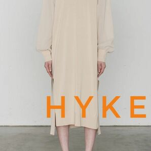 HYKE SWEATER DRESS WITH SHEER SLEEVES