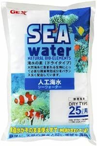 ジェックス GEX 人工海水シーウォーター 水道水をそのまま使える中和剤入り ドライタイプ25L