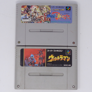 2本セット マッスルボマー、ウルトラマン 動作確認済 /SFC/スーパーファミコン[Free Shipping] 