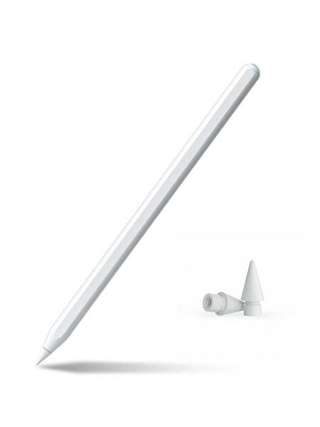 【新品未使用】iPad用タッチペン スタイラスペン 超高感度/傾き感知/誤作動防止/磁気吸着充電機能対応 アップルペンシル互換【送料無料】5