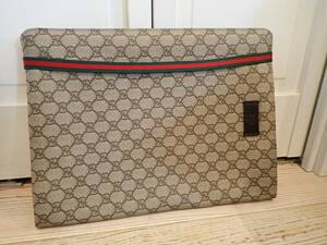 【GUCCI グッチ】ハワイ購入GGスプリーム クラッチバック・書類鞄☆本物☆162909-200047