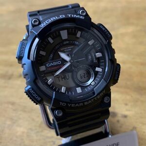 Casio casio anadige Quartz Men's Watch AEQ-110W-1AJF Black Oneric обычный черный