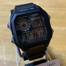 【新品】【箱無し】カシオ CASIO スタンダード 10年バッテリー デジタル 腕時計 AE-1200WH-1A 液晶_画像1