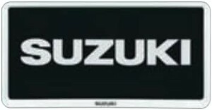 スズキ純正 スペーシア ベース（SUZUKI Spacia BASE）【ナンバープレートリム(1枚)】（樹脂ブラックメッキ）適合：【MK33V】//【GF】【XF】