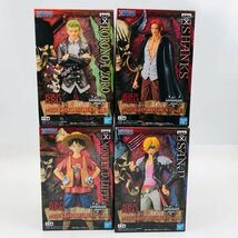 中古品 ワンピース FILM RED DXF THE GRANDLINE MEN モンキー D ルフィ シャンクス ロロノア ゾロ サンジ 4種セット_画像7