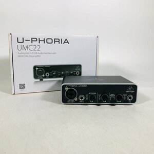 ジャンク behringer U-PHORIA USBオーディオインターフェース UMC22