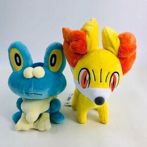 新品 ポケットモンスター ポケモン フォッコ ケロマツ ぬいぐるみ ポケモンセンター 2種セットの画像1