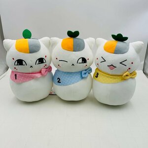 新品 夏目友人帳 でっかいぬいぐるみ トリプルニャンコ先生おしゃれスカーフ 3種セット