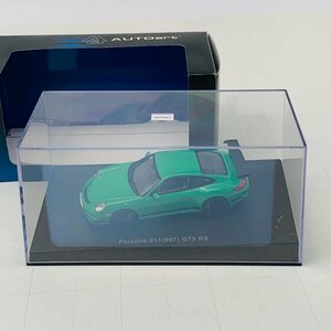 中古品 AUTOart オートアート 1/43 Porsche 911 GT3 RS ポルシェ グリーン