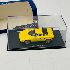 中古品 AUTOSTRADA アウトストラーダ 1/43 LANCIA STRATOS ランチア ストラトス イエローの画像1