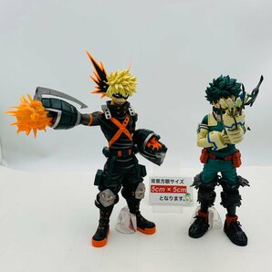 中古品 一番くじ 僕のヒーローアカデミア Fight On! A賞 緑谷出久 B賞 爆豪勝己 MASTERLISE figure Motion 2種セットの画像2