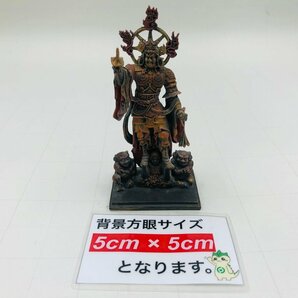 中古品 東寺監修 公認 真言宗開宗1200年記念 多聞天 たもんてん ミニチュア仏像の画像2