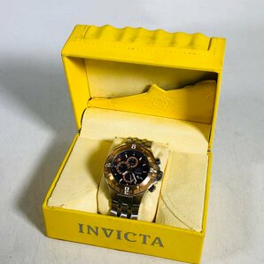 ジャンク INVICTA インヴィクタ Pro Diver Men 12357 クオーツ 腕時計 シルバ × ゴールドカラーの画像1