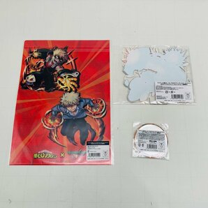 新品未開封 僕のヒーローアカデミア×モンスターストライク Plus Ultra!! 爆豪勝己 アクリルスタンド 缶バッジ クリアファイル セットの画像5