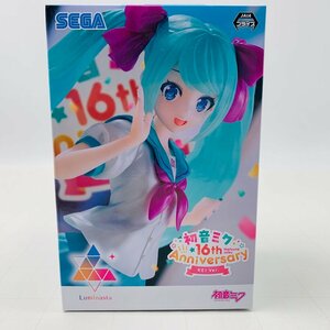 新品未開封 セガ Luminasta 初音ミクシリーズ 初音ミク 16th Anniversary KEI Ver.