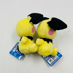 新品 ポケットモンスター しっぽみてみて！ぬいぐるみ ピチュー 2点 セットの画像5