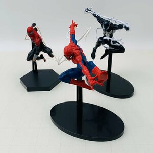 中古品 セガ Luminasta MARVEL スパイダーマン ナムコ限定 ブラックコスチュームスパイダーマン スーペリアスパイダーマン 3種セット