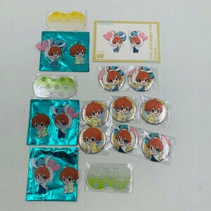 中古品 アイドルマスター SideM Spring Rabbits W ホログラムデフォルメ缶バッジ ペアアクリルスタンド 特典 ポストカード まとめセット