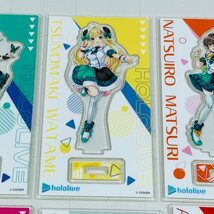 中古品 ホロライブ ファミマ アクリルスタンド 潤羽るしあ 夏色まつり 角巻わため 大神ミオ 白銀ノエル 赤井はあと 6種セット_画像3